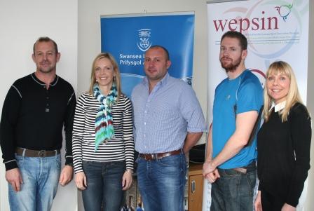 65 Degrees north team at Swansea Uni